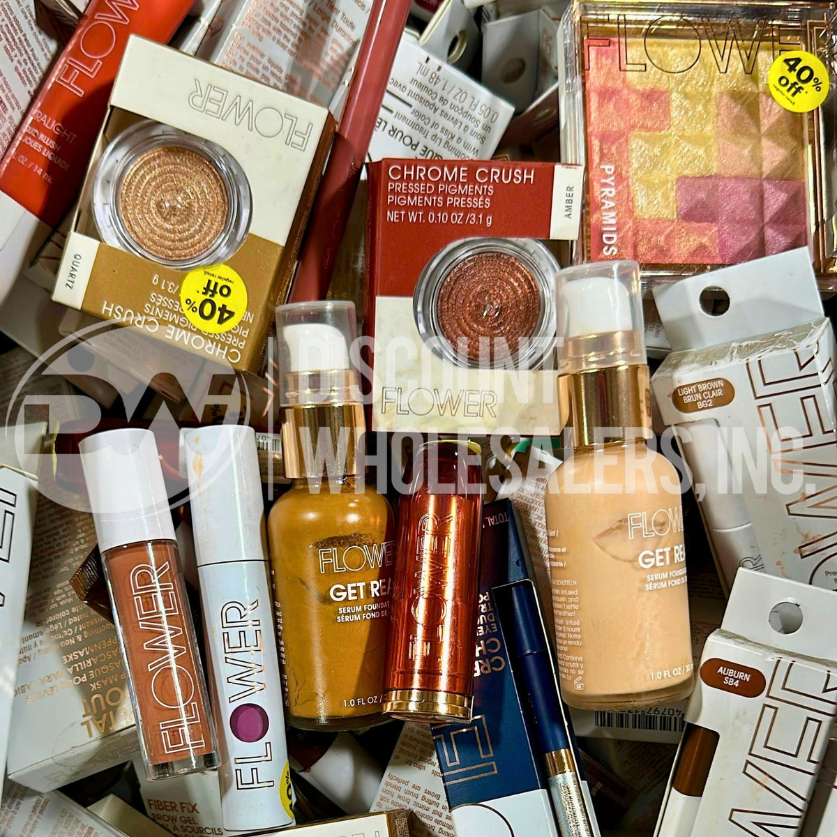 Flower Assorted Makeup Different Sizes (300 Pcs Lot)