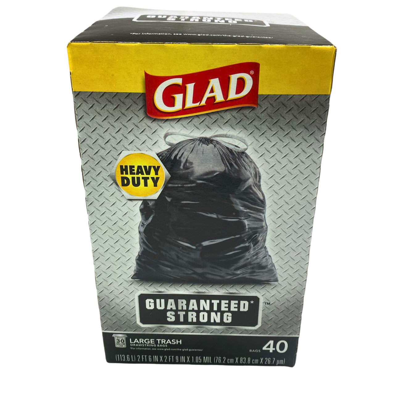 Heavy Duty Fits 30 Gallon can Large Trash Drawstring bags 40 bags