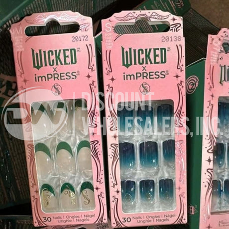Kiss X Wicked For Good Press On Nails - Limited Edition Assorted (65 Pcs Lot)