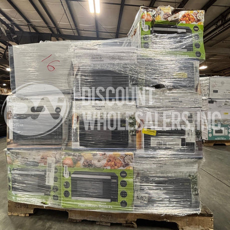 Assorted Brand Name Microwaves – Wholesale Liquidation Lot – 437 Units Per Truck