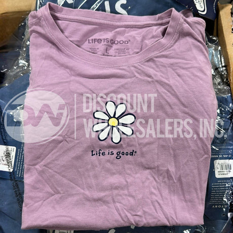 Life Is Good Assorted T-Shirts Different Sizes And Colors (75 Pcs Lot)