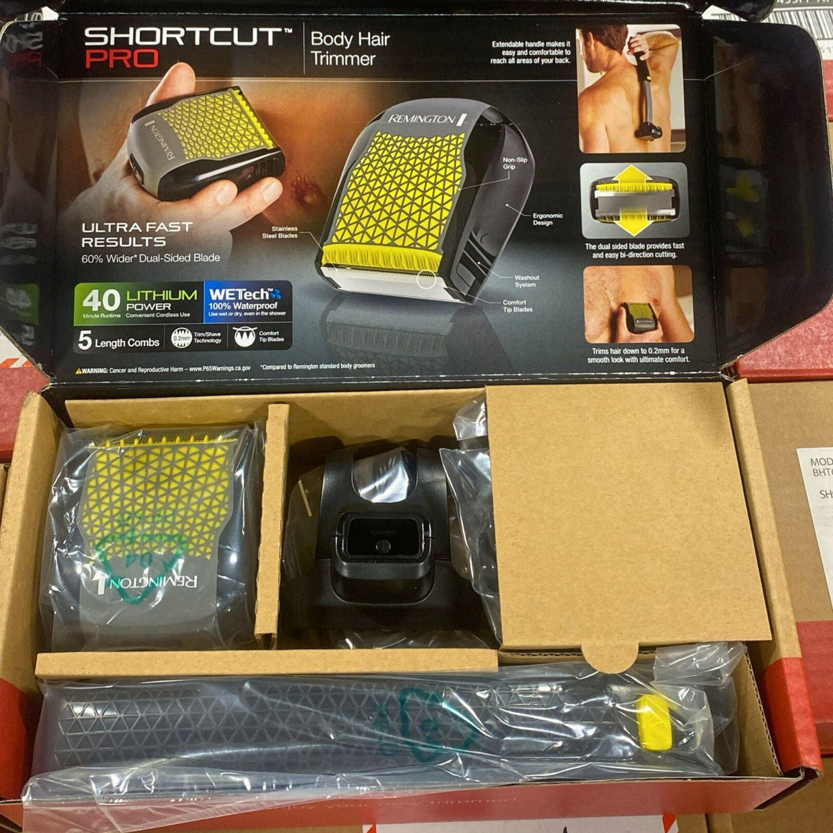 Remington Lithium Shortcut Pro Body Hair Trimmer 