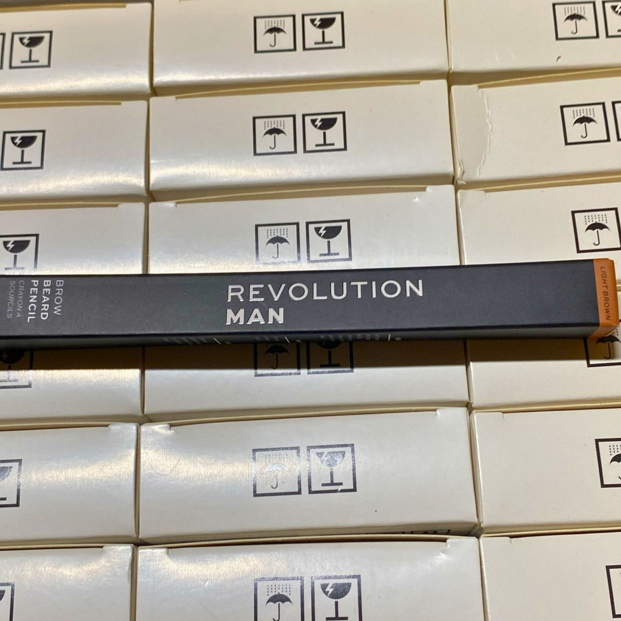Revolution MAN Brow Beard Pencil 0.003OZ Light Brown 