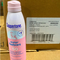 Thumbnail for Coppertone Sunscreen Lotion Spray Water Babies 50 Hypoallergenic