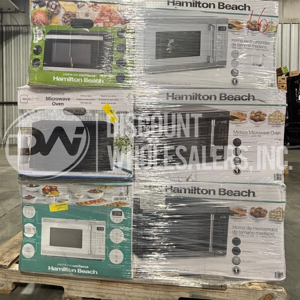 Assorted Brand Name Microwaves – Wholesale Liquidation Lot – 437 Units Per Truck