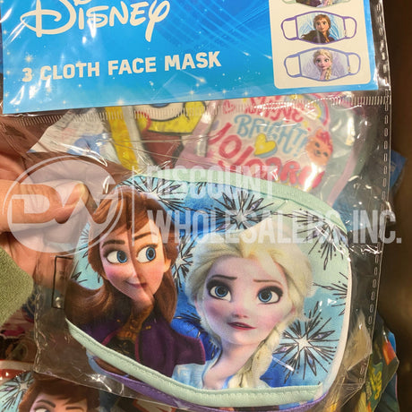 Marvel, Disney,Nickelodeon, and More Child's Cloth Face Mask Assorted (100 Pcs Lot)
