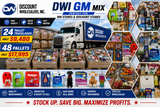 DWI GM Mix Truckloads (24 Pallets Per truck)