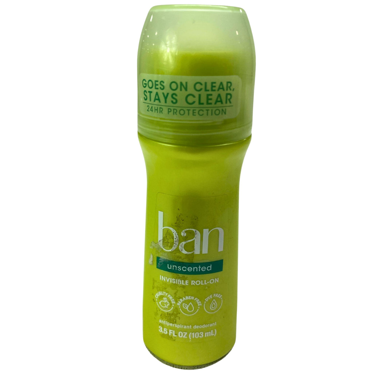 Ban Unscented Invisible Roll-On 3.5 FL OZ