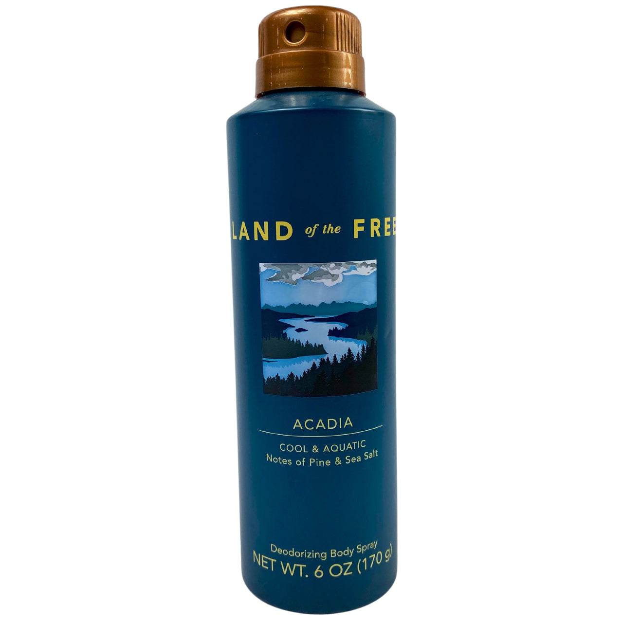 Land Of The Free Acadia Cool & Aquatic Deodorizing Body Spray