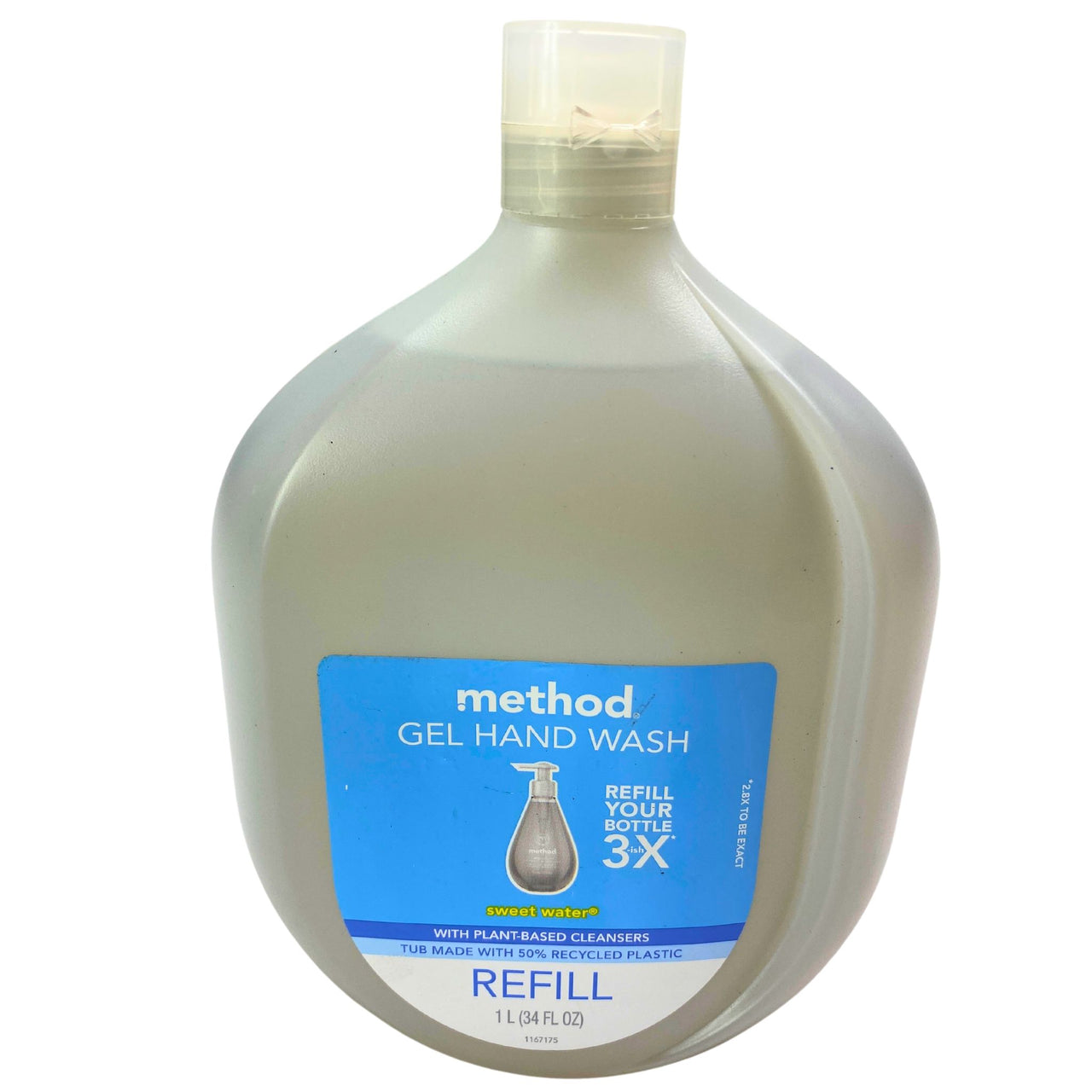 Method Gel Hand Wash Sweet Water with Plant-Based Cleansers Refill 34 FL OZ