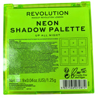 Thumbnail for Revolution Makeup Revolution London Neon Shadow Palette Up All Night 9x0.04OZ