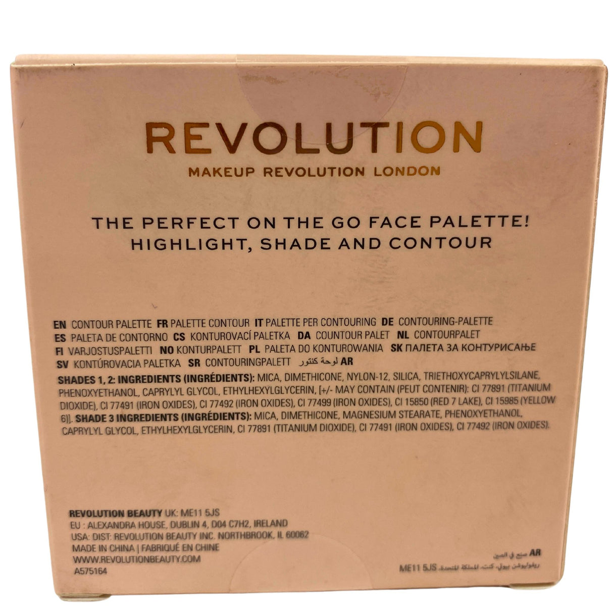 Revolution Contour Powder Compact Mediun Palette Contour 