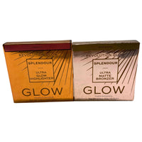 Thumbnail for Revolution Glow Splendour Luminous Ultra Glow Highlighter 0.45 OZ and Medium Dark Ultra Matte Bronzer 0.54 OZ 