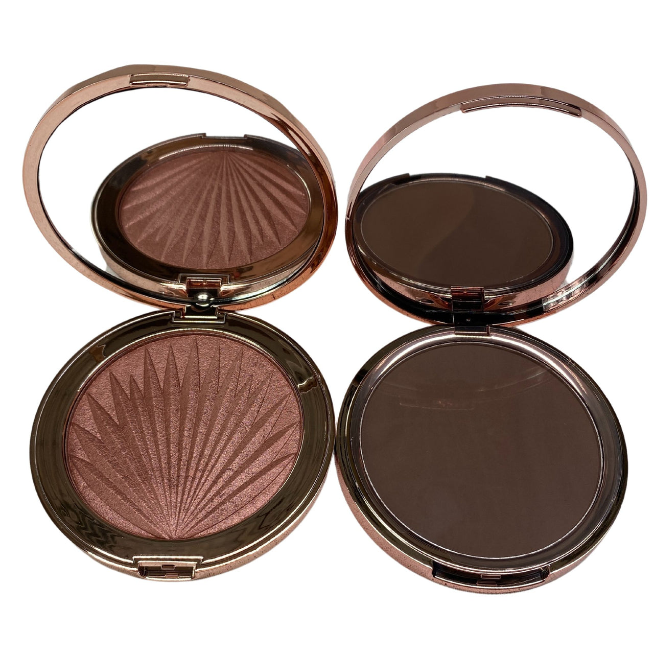 Revolution Glow Splendour Luminous Ultra Glow Highlighter 0.45 OZ and Medium Dark Ultra Matte Bronzer 0.54 OZ 