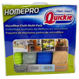 Clean Smart Quickie Homepro Microfiber Cloth Multi Pack for Kitchen & Bathroom