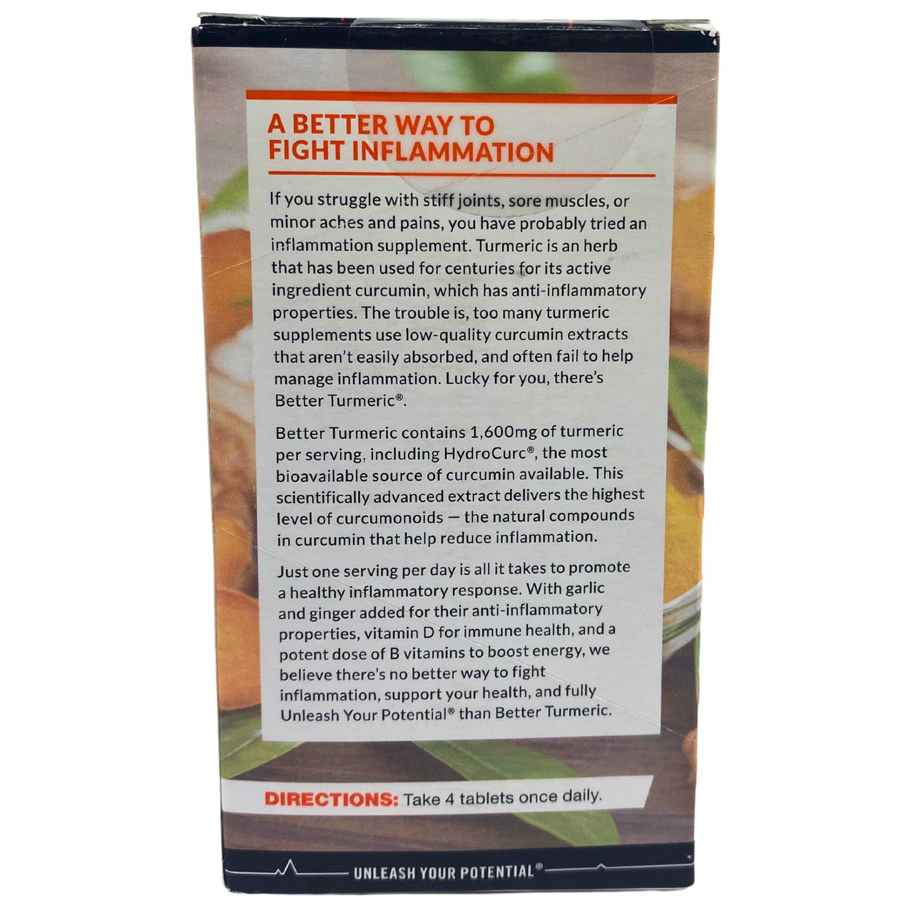 Force Factor Better Tumeric Clinical Strength Curcumin Ease Inflammation