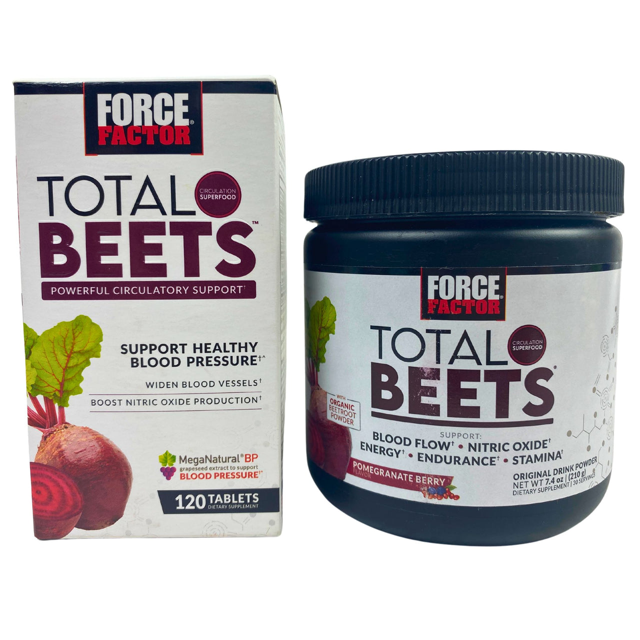 Force Factor Total Beets Mix Includes Tablets & Drink Powder