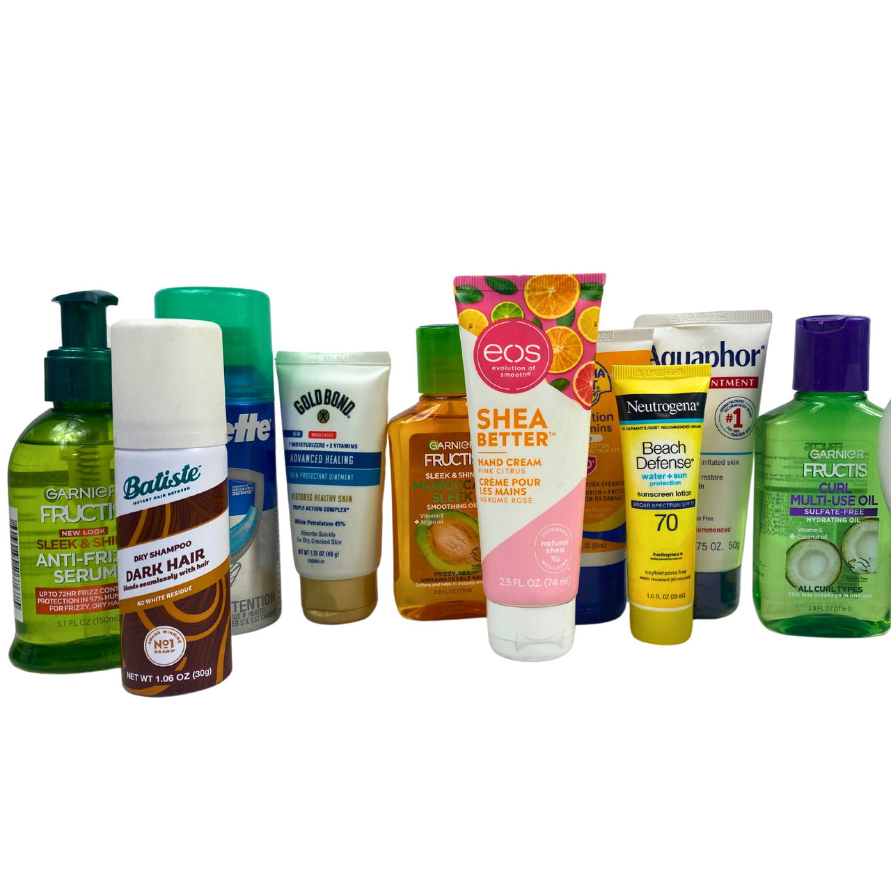 Mini Products Assorted Mix Includes Hair Products,Sunscreen,Body wash 