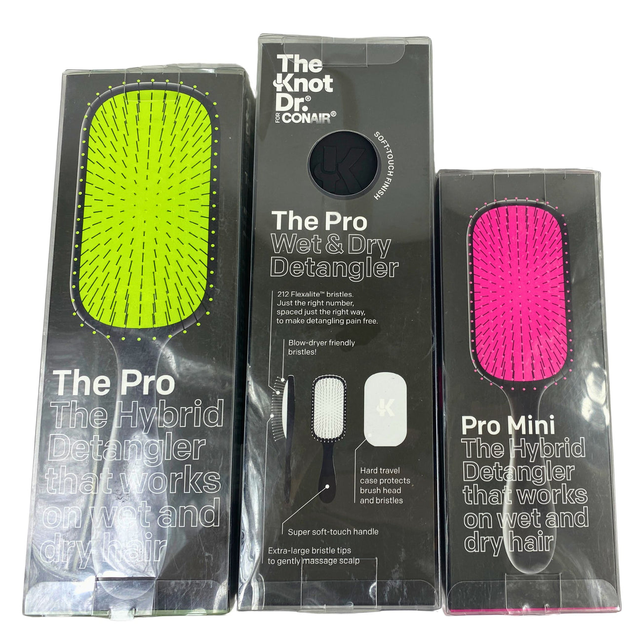 Conair Pro Mix Assorted  Hair Brush Sizes
