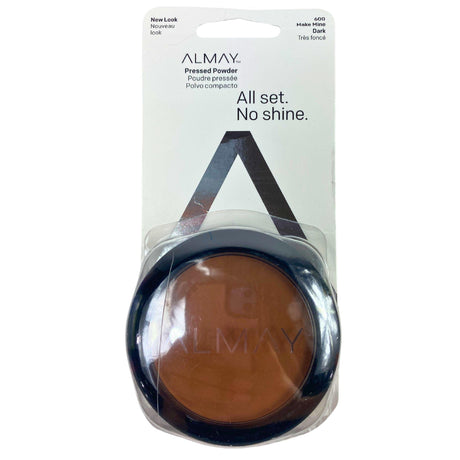 Almay Pressed Powder All Set No Shine 600 Make Mine Dark 