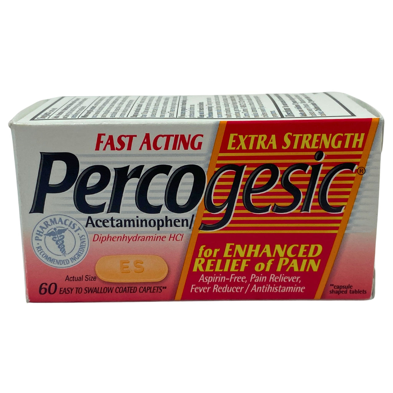 Percogesic Fast Acting Extra Strength Acetaminophen 