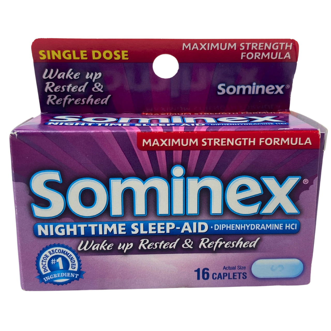 Sominex Nighttime Sleep Aid Wake Up Rested & Refreshed Maximum Strength Formula