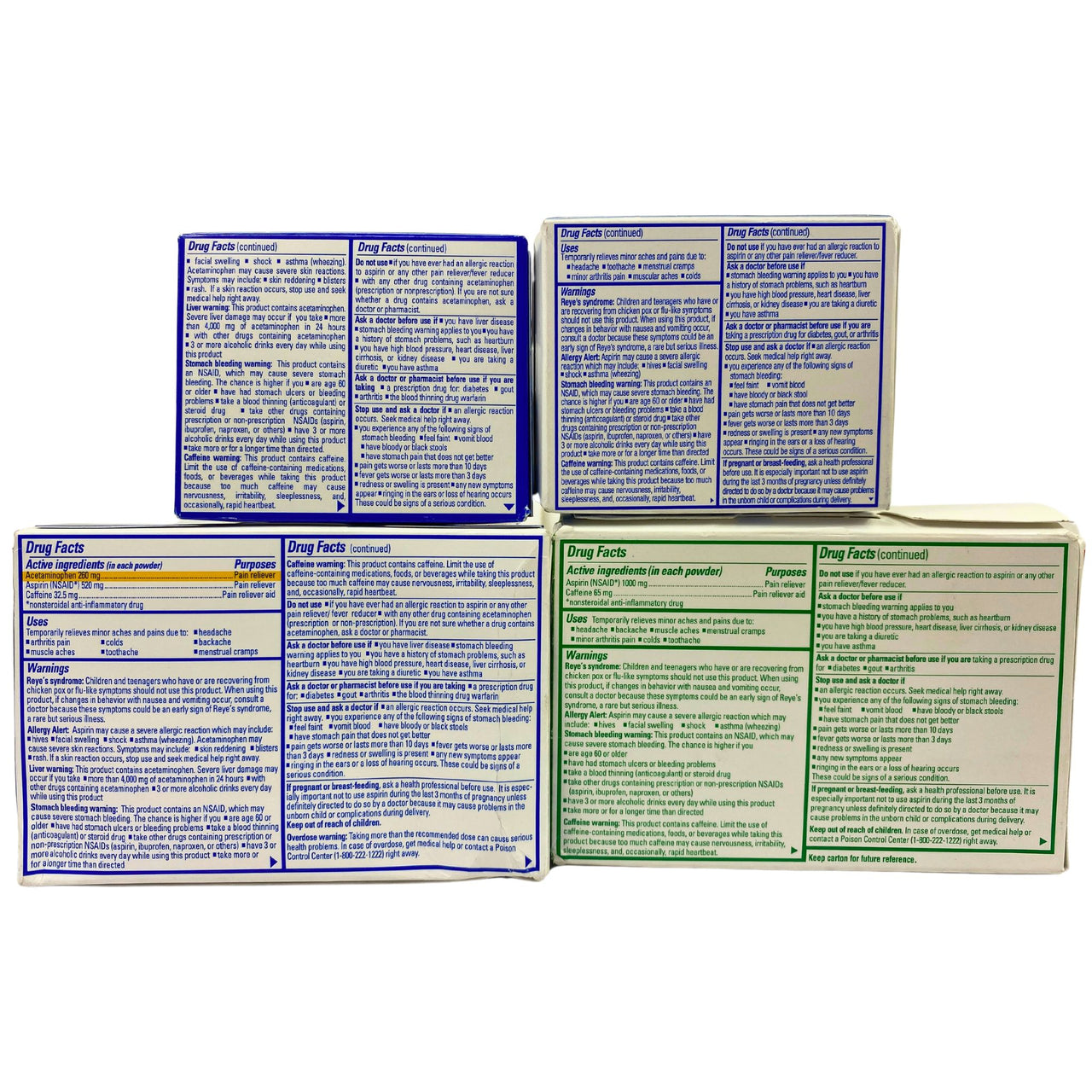 Goody's & BC Assorted Mix Powder Aspirin for Head Ache , Body Ache & Arthiritis