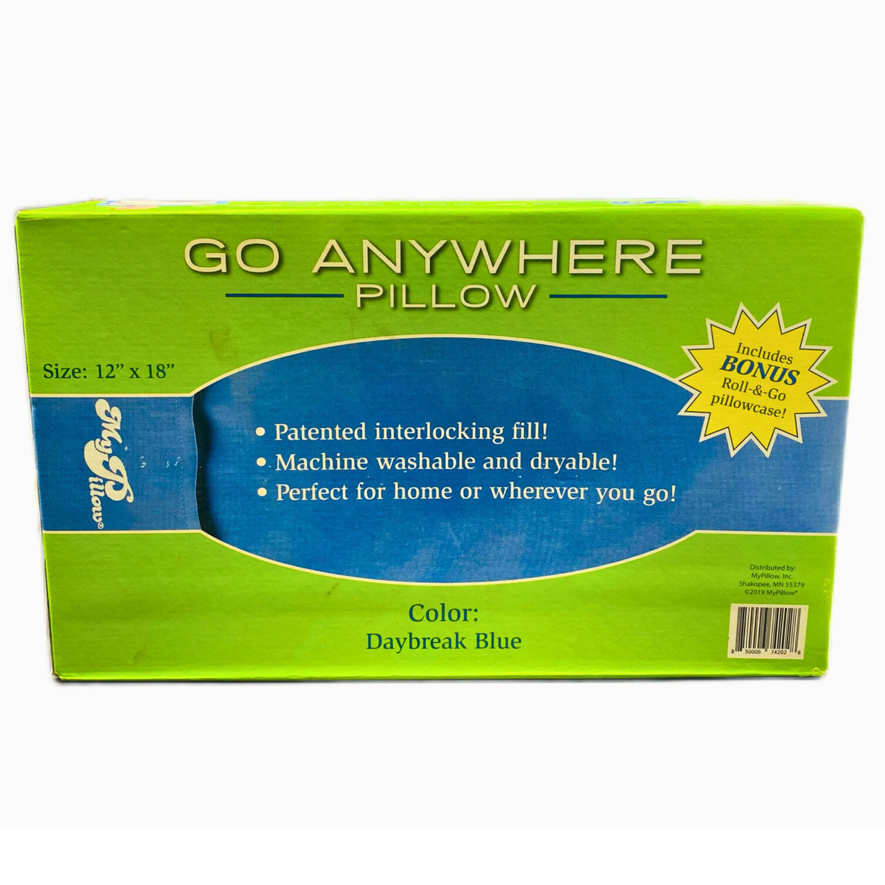 My Pillow Go Anywhere Pillow Includes Bonus Roll & Go Pillowcase