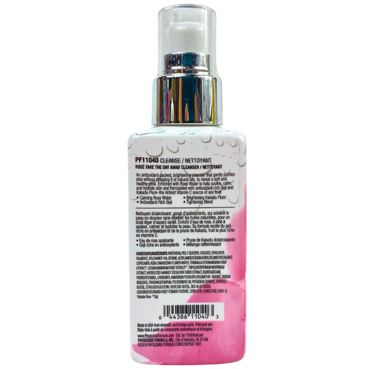 Physicians Formula Rose Take The Day Away Cleanser Brightens & Tightens