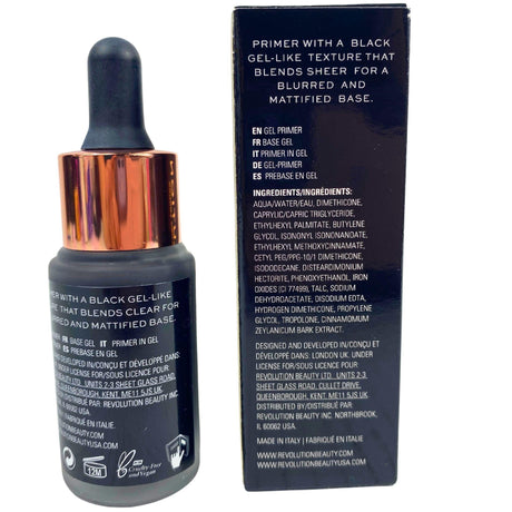 Revolution Onyx Primer Blurring & Mattifying Black Gel Primer 