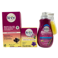 Thumbnail for Veet Assorted Mix Includes 3 in 1 Shower Cream , Wax Strip Kit