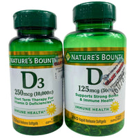 Thumbnail for Nature's Bounty D3 Mix Assorted mcg