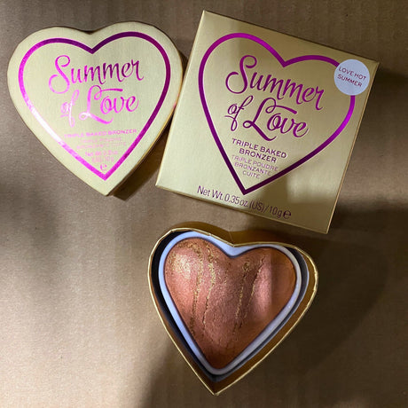 I Heart Revolution Summer Of Love Triple Baked Bronzer Love Hot Summer