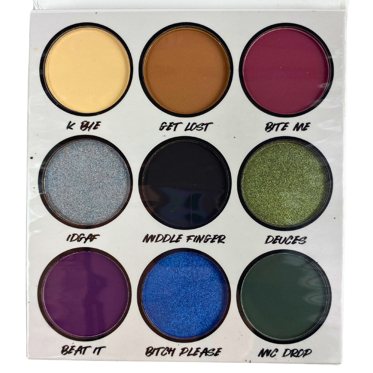 BH Cosmetics F*ck Off 9 color shadow palette 