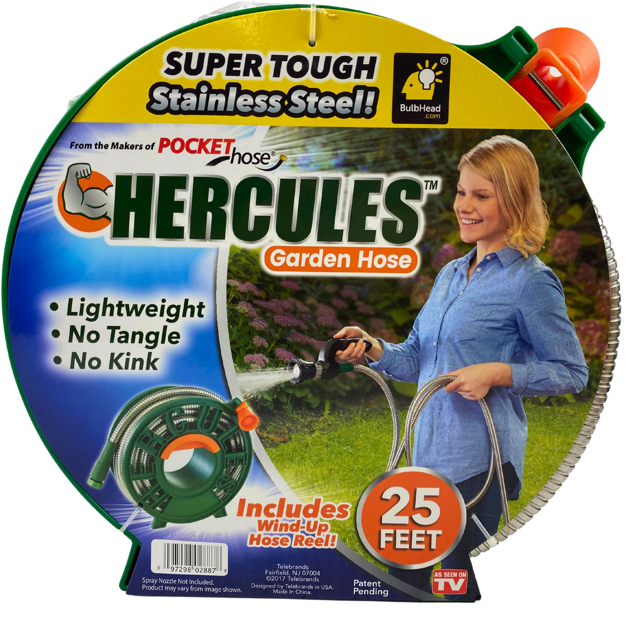 Hercules Garden Hose Super Tough Stainless Steel Lightweight