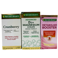 Thumbnail for Nature's Bounty Mix - Metabolism Booster, Cranberry & D3+ Magnesium Citrate