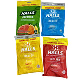 Halls 70 & 80 Drops Assorted Mix & Assorted Flavors 