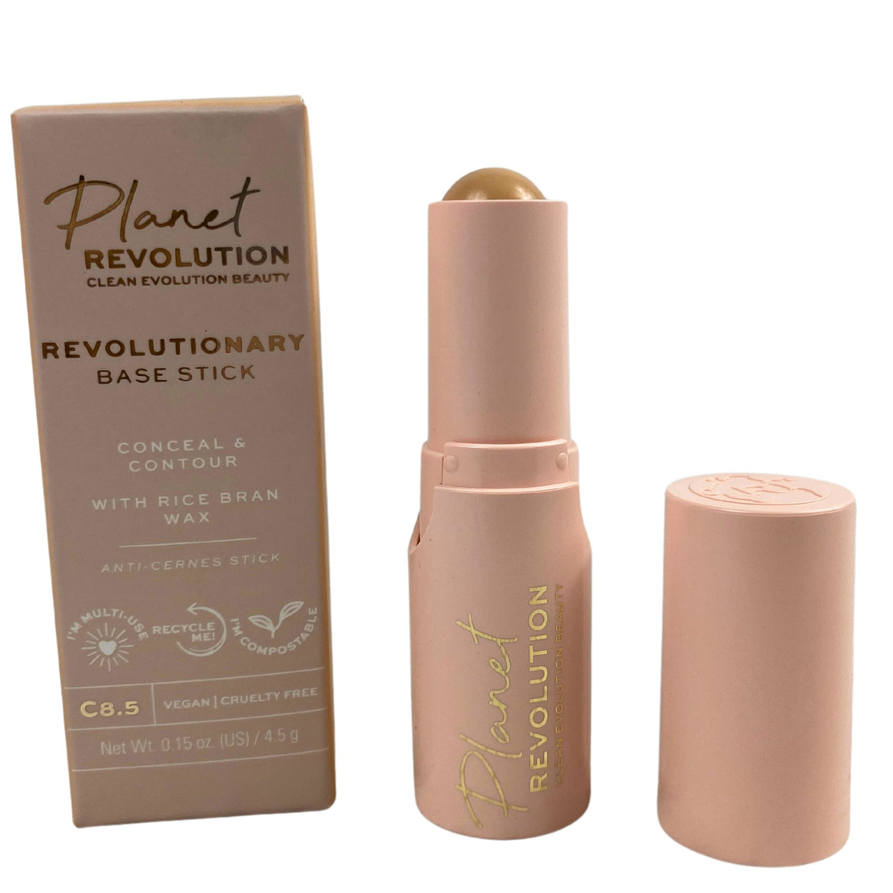Planet Revolution Revolutionary Base Stick Conceal & Contour with Rice Bran Wax