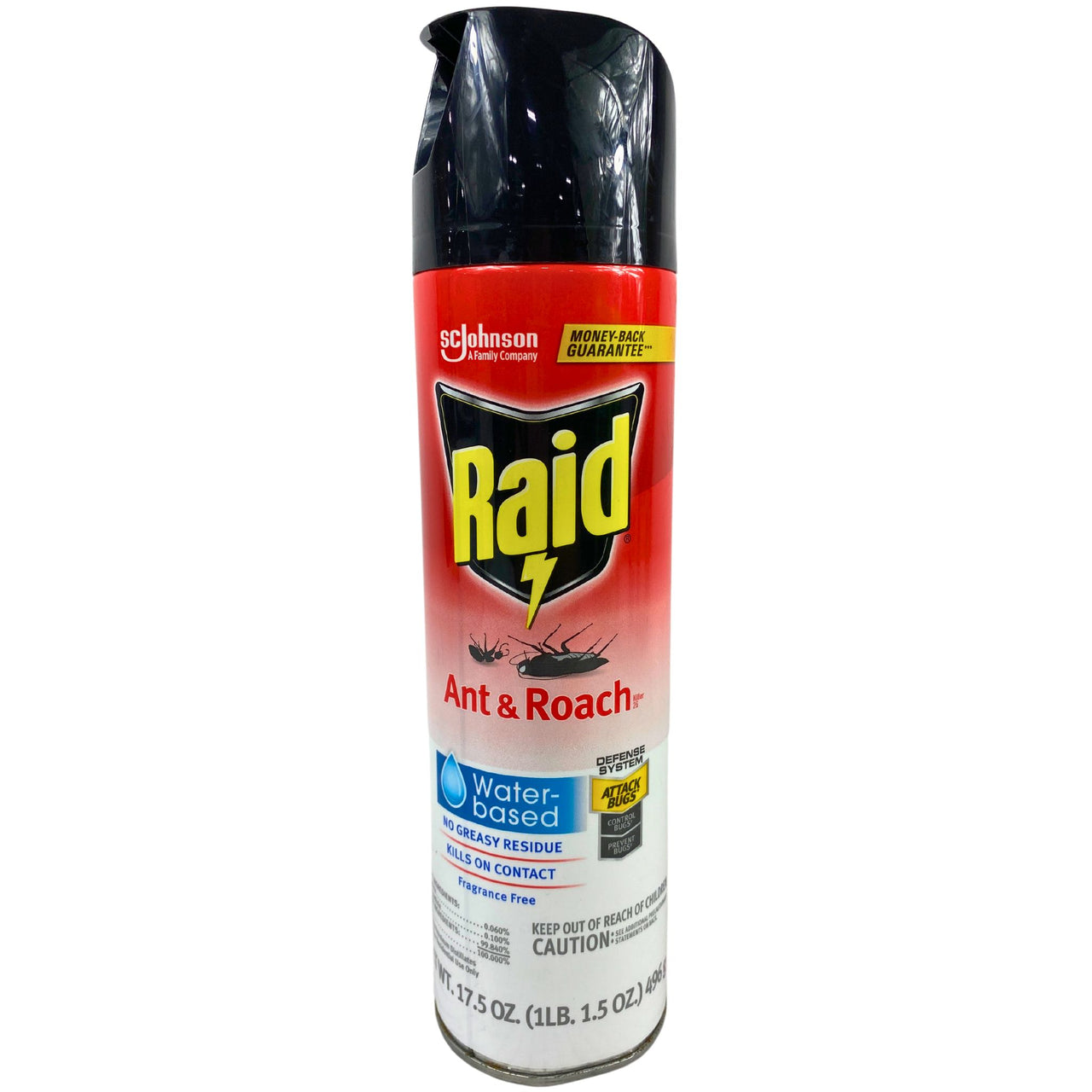 Raid Ant & Roach Water Bases no greasy residue kills on contact & fragrance free