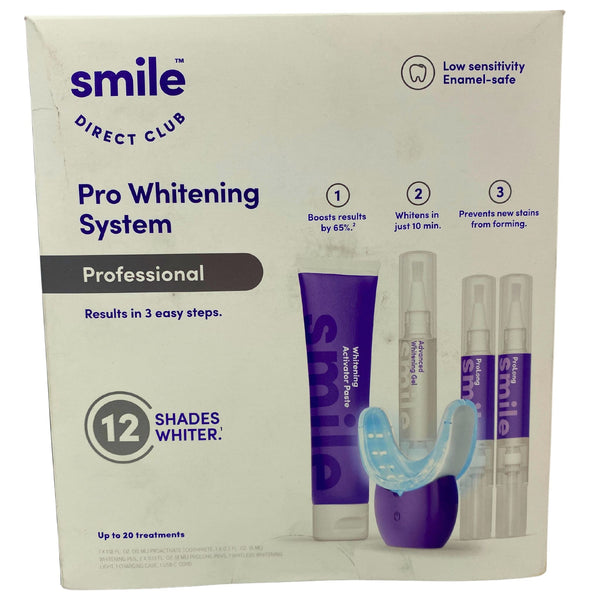 Smile Direct Club Pro Whitening System Professional Results in 3 Easy Steps 