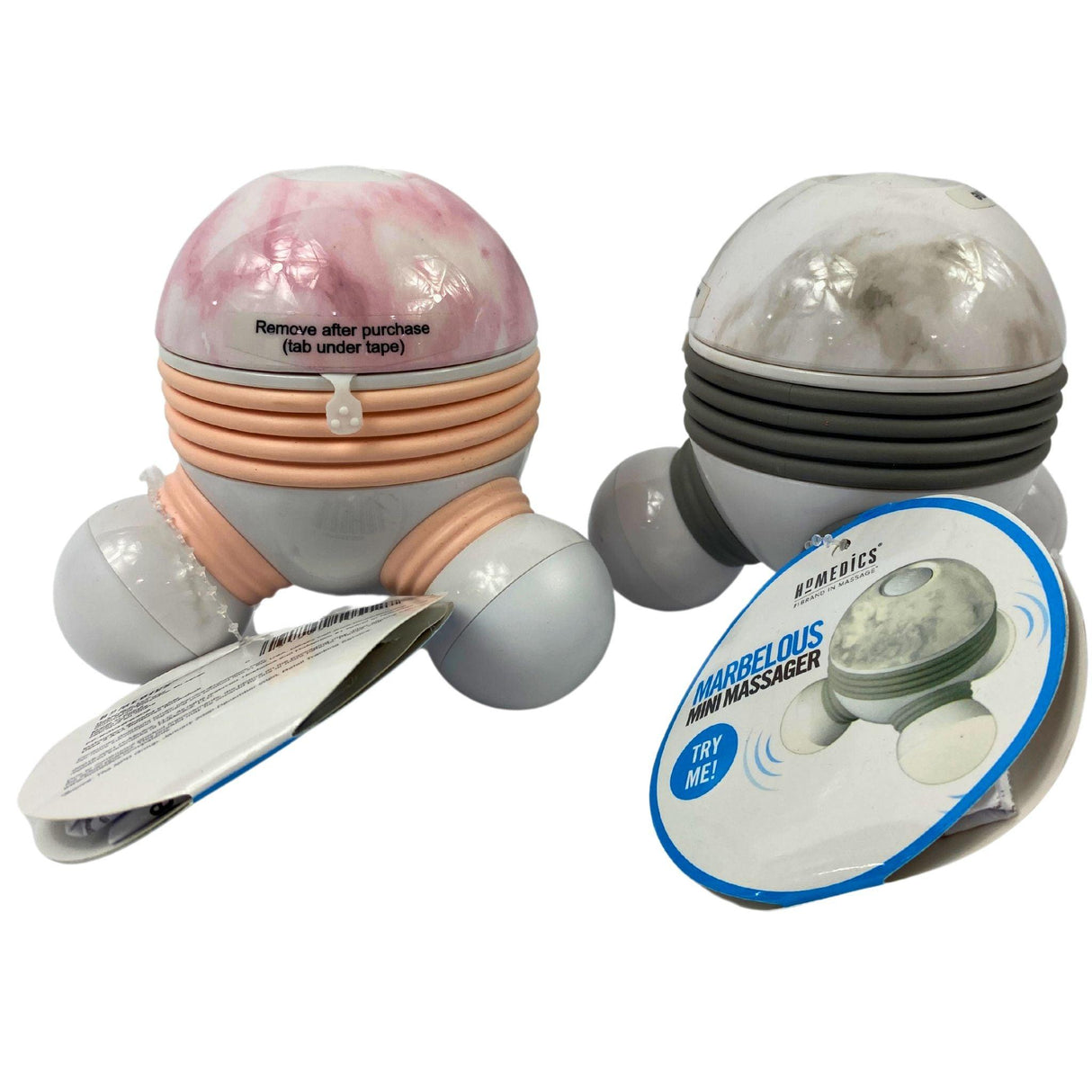 Homedics Marbelous Mini Massager Pink & Gray