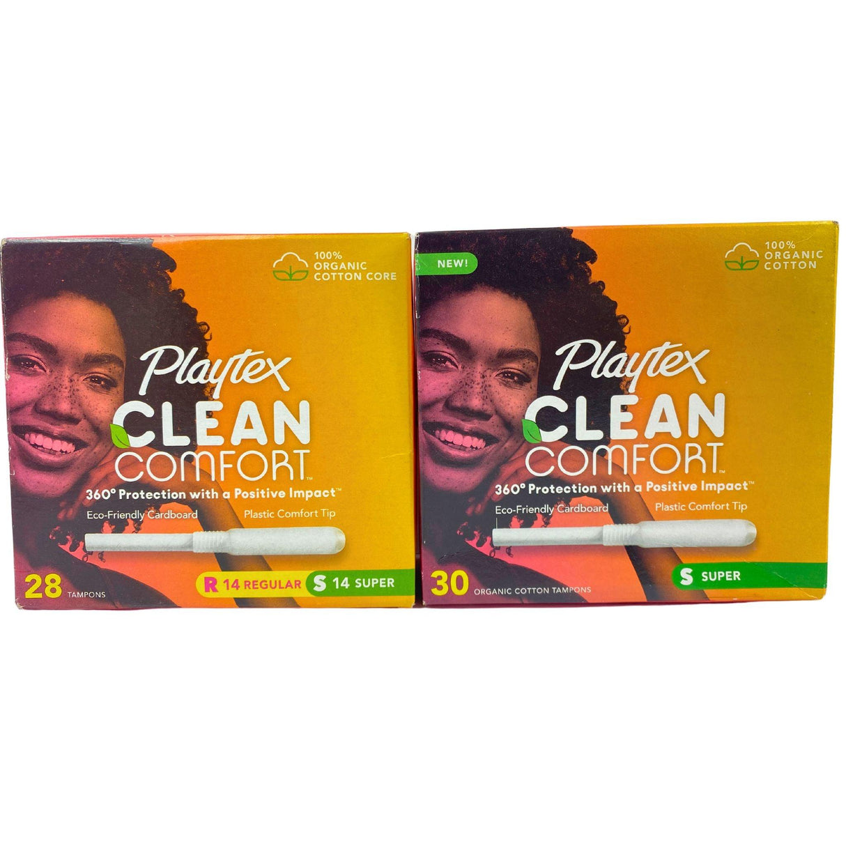 Playtex Clean Comfort 28 & 30 Tampons 360 protection 