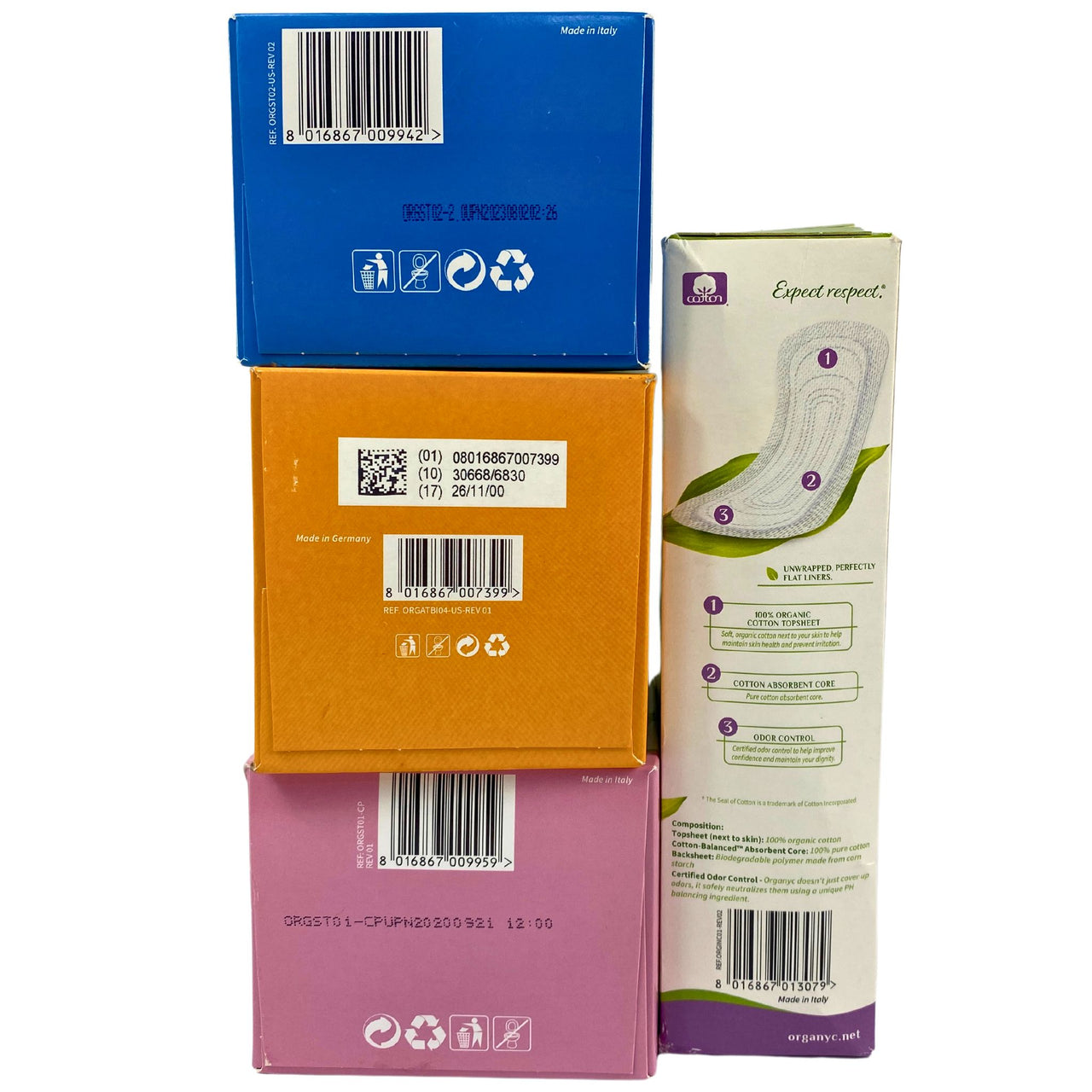 Organyc Mix Includes Assorted Feminine Care Tampons & Pads