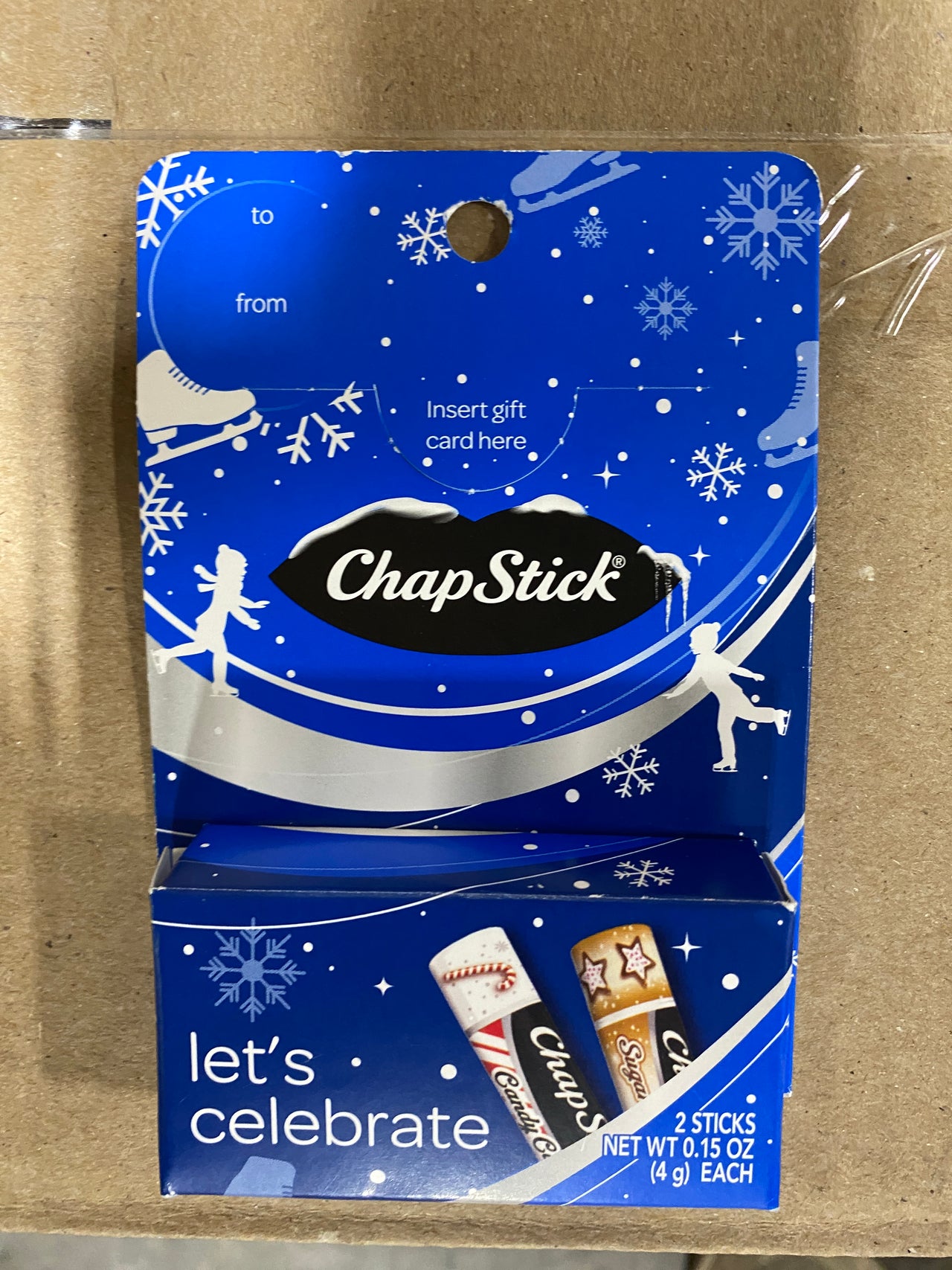 Chapstick Let's Celebrate includes Candy Cane & Sugar Cookie 