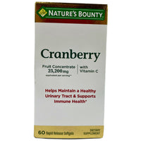 Thumbnail for Nature's Bounty Cranberry Helps Mantain a Healthy Urinary Tract 200mg