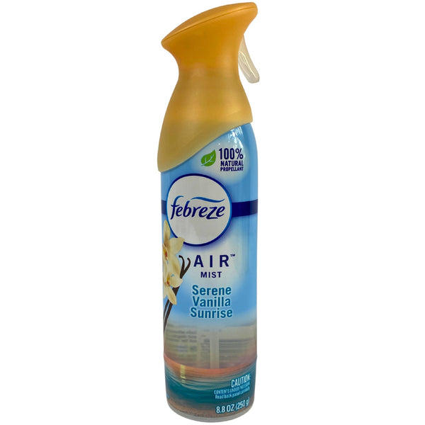 Febreze Air Mist Serene Vanilla Sunrise 100% Natural Propellant