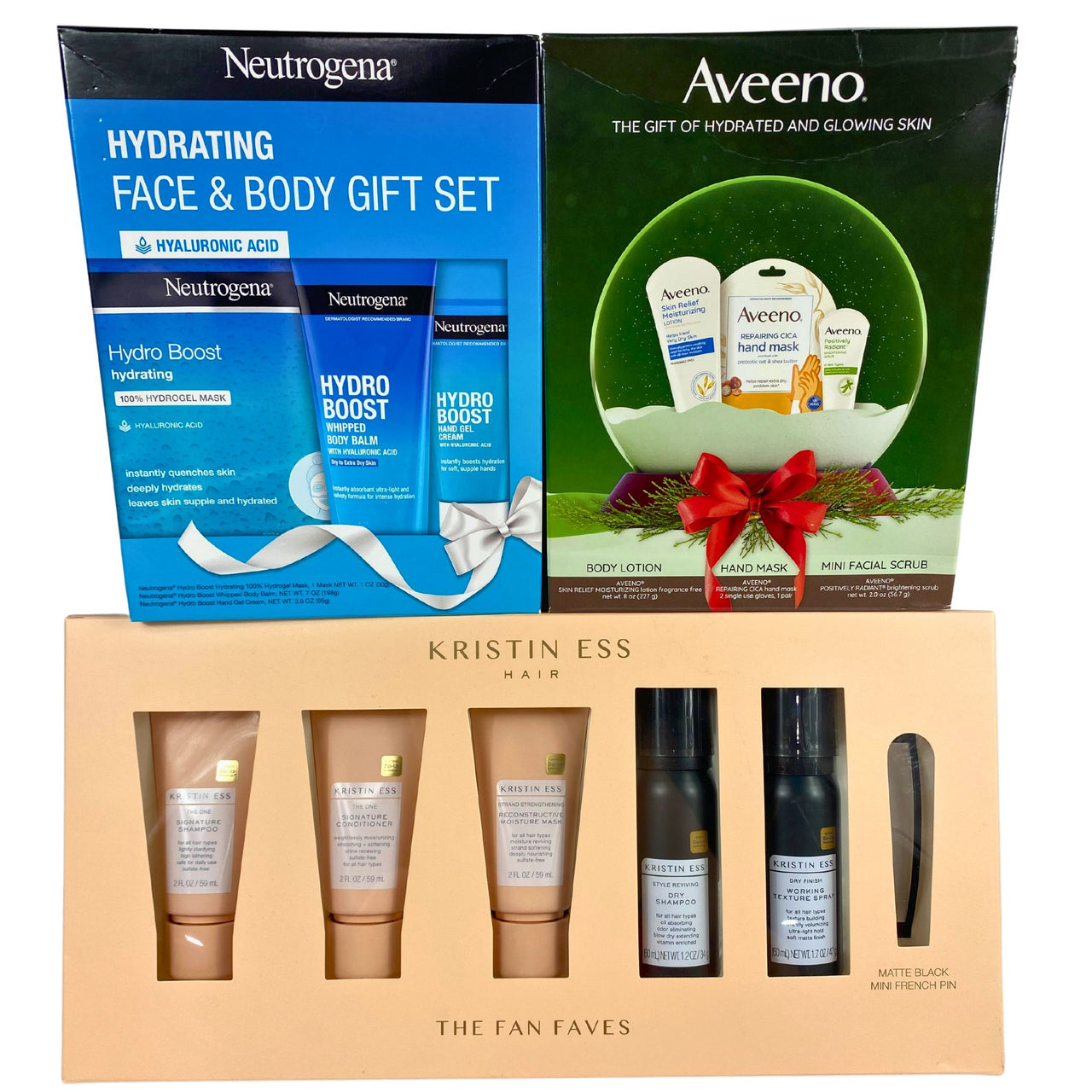 Assortes Brand Sets Includes Aveeno , Neutrogena & Kristin Ess 