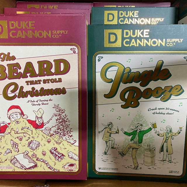 Duke Cannon Jingle Booze Soap Set & The Beard That Stole Christmas 