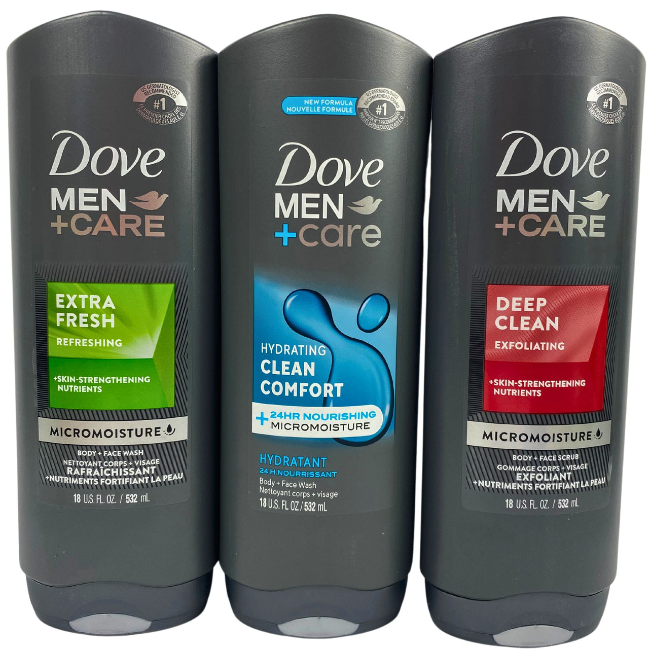 Dove Men + Care Micromoisture Body + Face Scrub Assorted Mix