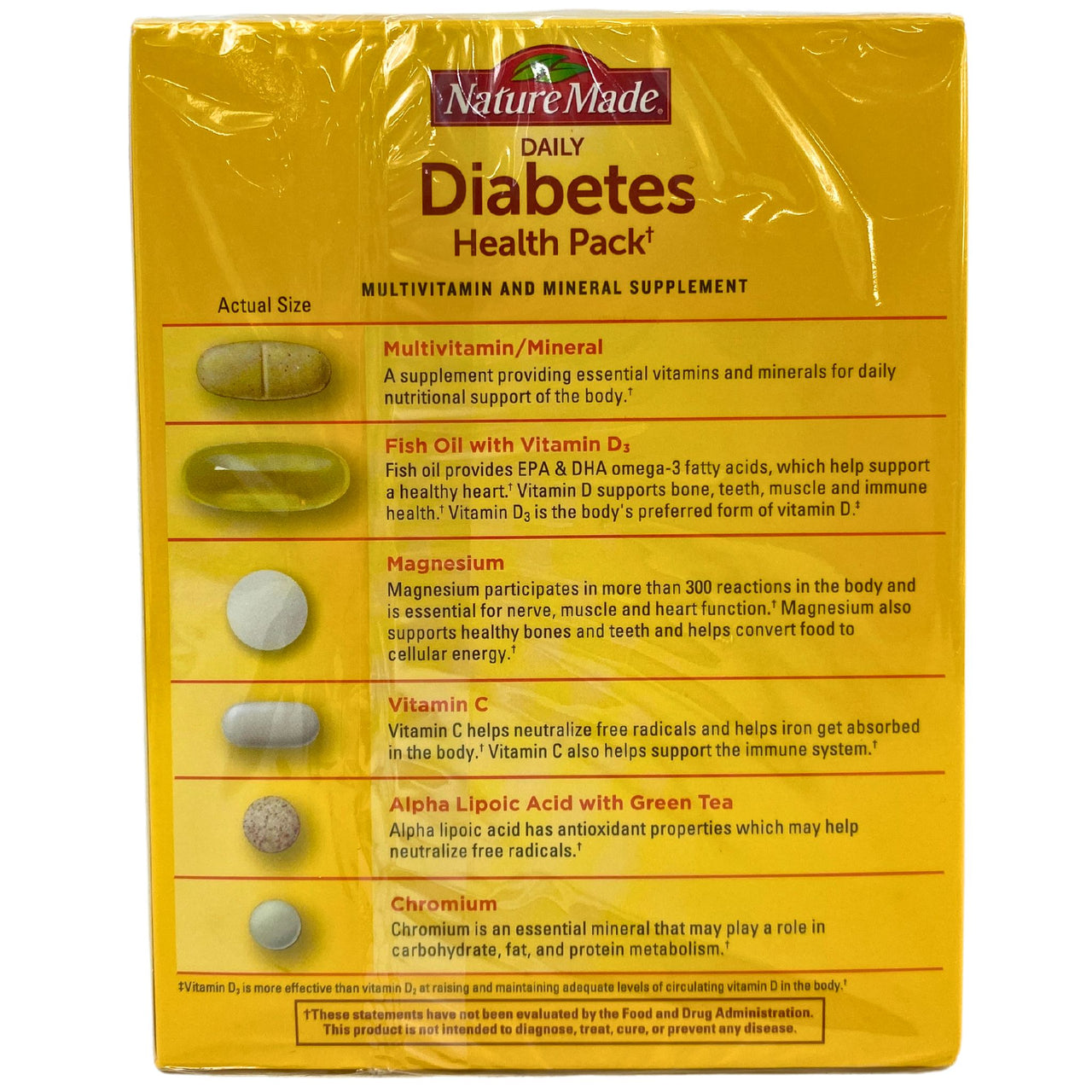 Nature Made Daily Diabetes Health Pack